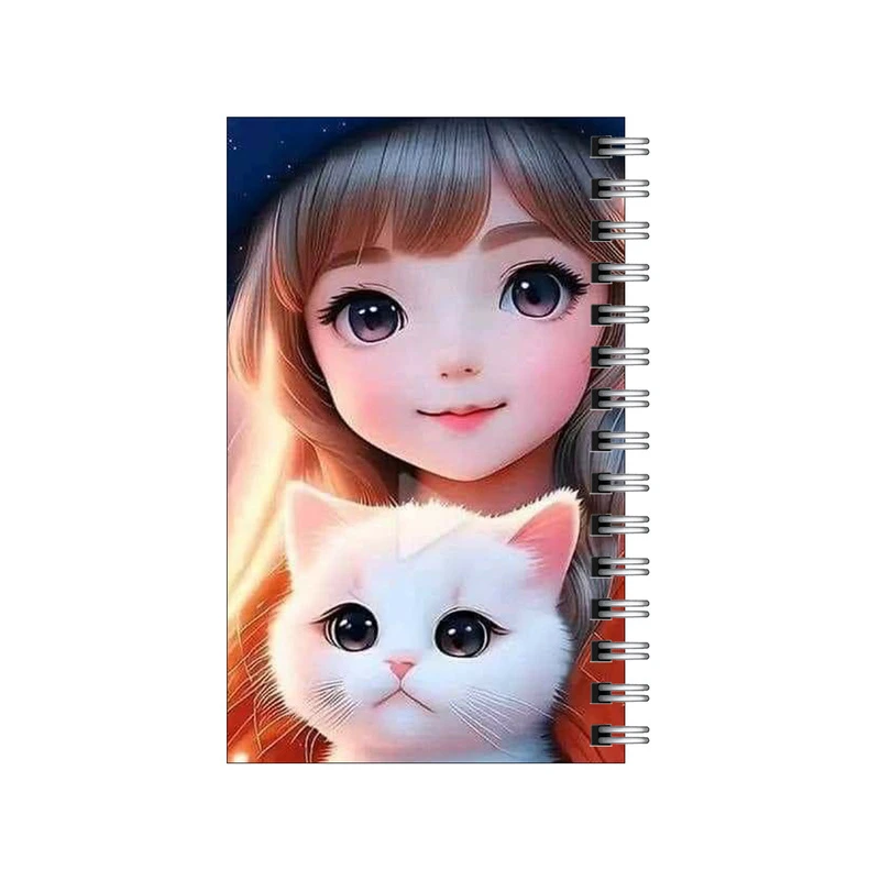 دفترچه یادداشت مدل to do list طرح دختر وپیشی رویایی کد 1718952