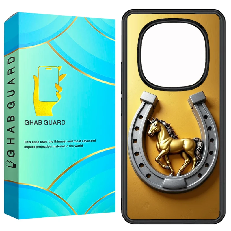 کاور قاب گارد طرح نعل اسب مدل GN14P مناسب برای گوشی موبایل شیائومی Redmi Note 14 Pro 5G / Note 14 Pro Plus 5G