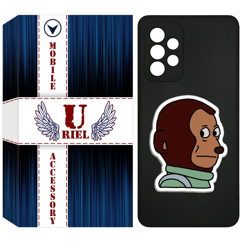 کاور یوریل مدل KSH کد 88 طرح میمون مناسب برای گوشی موبایل سامسونگ Galaxy A72