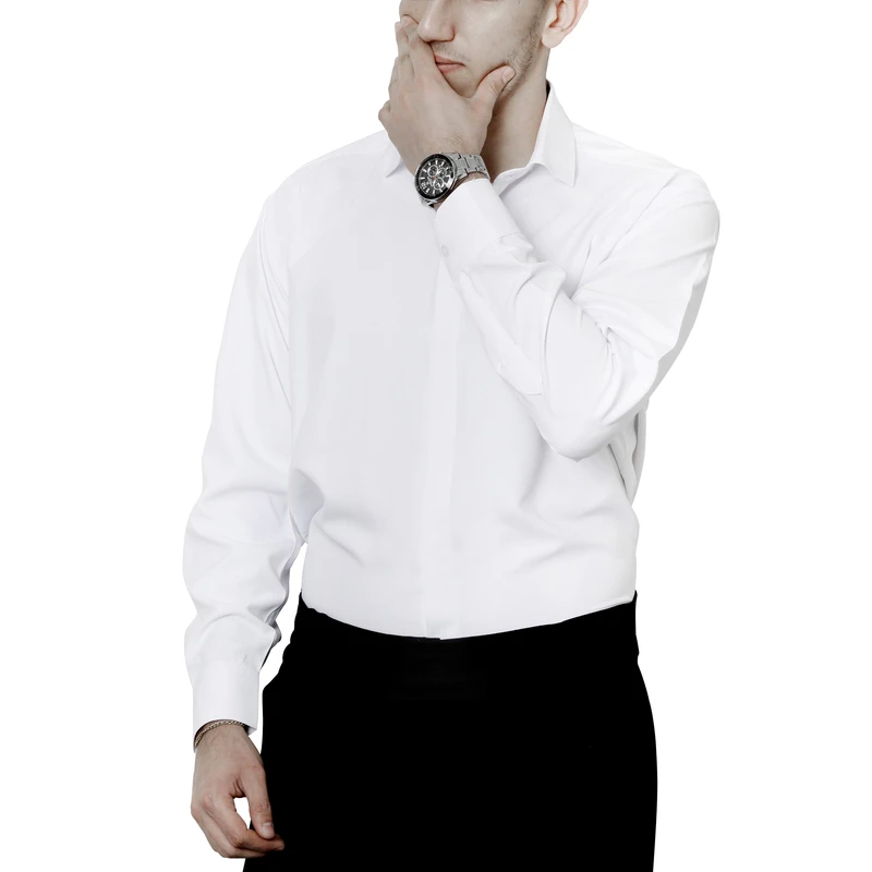 پیراهن آستین بلند یقه برگردان مردانه مدل اسپرت 2500