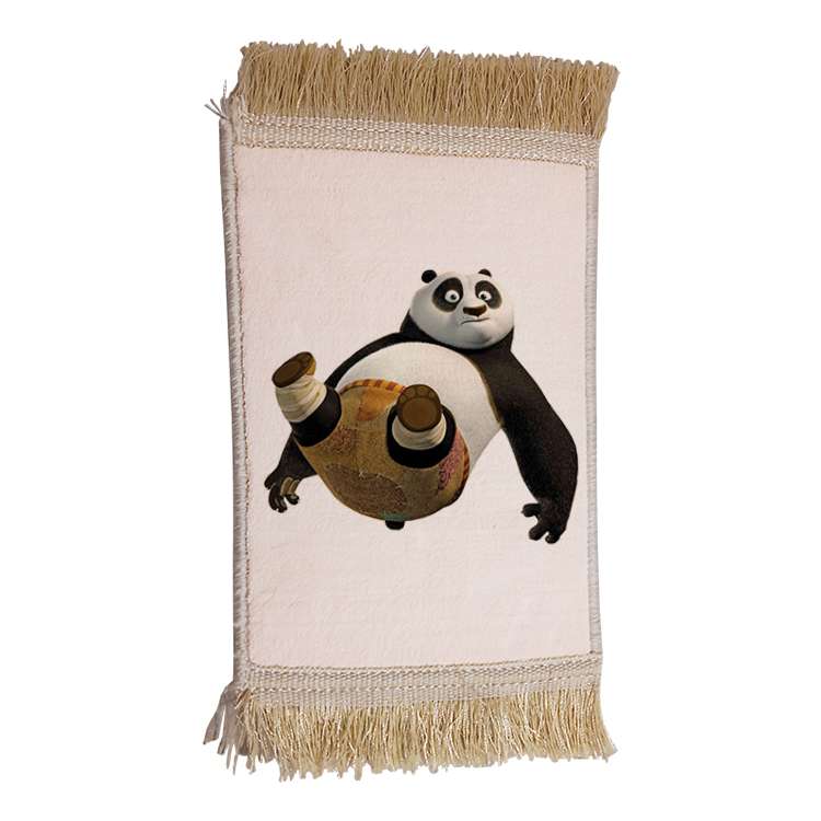 فرش ماشینی دیوارکوب مدل پاندا کونگ فو کار کد 66