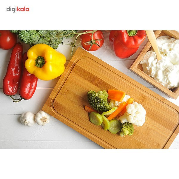 تخته گوشت پایه دار بامبوم مدل Riba BKRB3 سایز بزرگ تخته گوشت پایه دار بامبوم مدل Riba BKRB3 سایز بزرگ