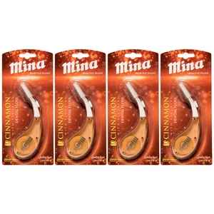 نخ دندان مینا مدل ویسل دارچینی بسته 4 عددی