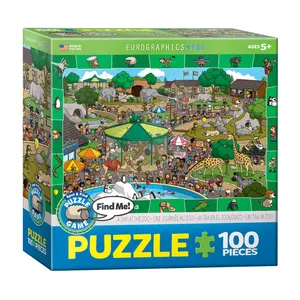 پازل 100 تکه یوروگرافیکس پازلز مدل A Day in the Zoo كد 0542-6100