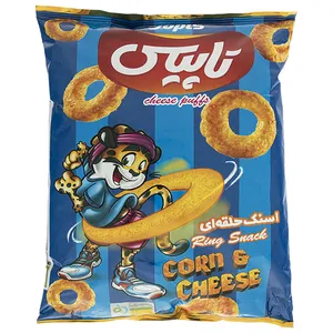 اسنک حلقه ای پنیری تاپیس مقدار 105 گرم
