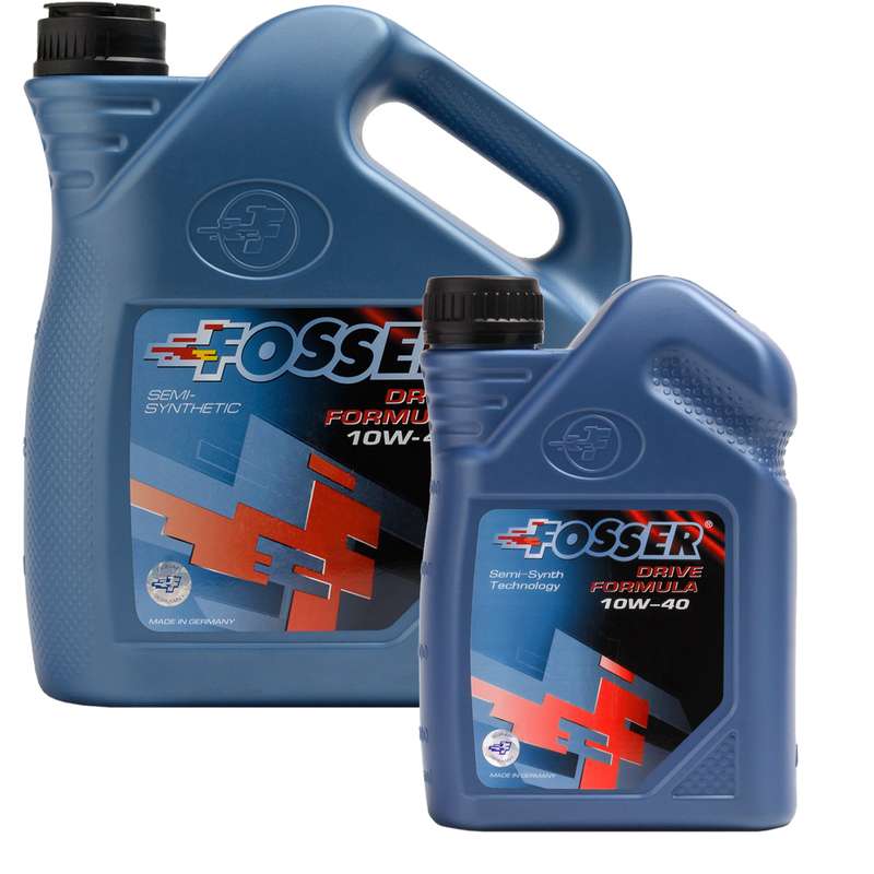 روغن موتور خودرو فوسر مدل Drive Formula 10W-40 حجم 4 لیتر به همراه روغن موتور حجم 1 لیتر