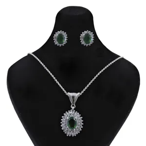    نیم ست نقره زنانه بازرگانی میلادی کد NTR_086