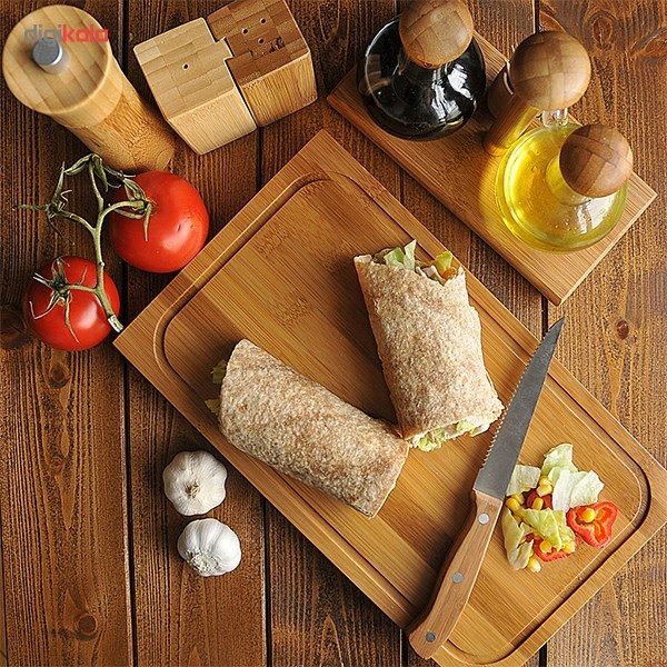 تخته گوشت پایه دار بامبوم مدل Riba BKRB3 سایز بزرگ تخته گوشت پایه دار بامبوم مدل Riba BKRB3 سایز بزرگ