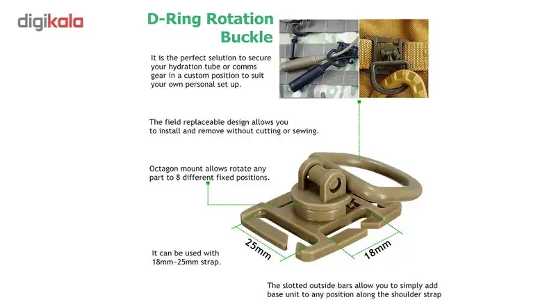 سگک کوله پشتی مدل Tac