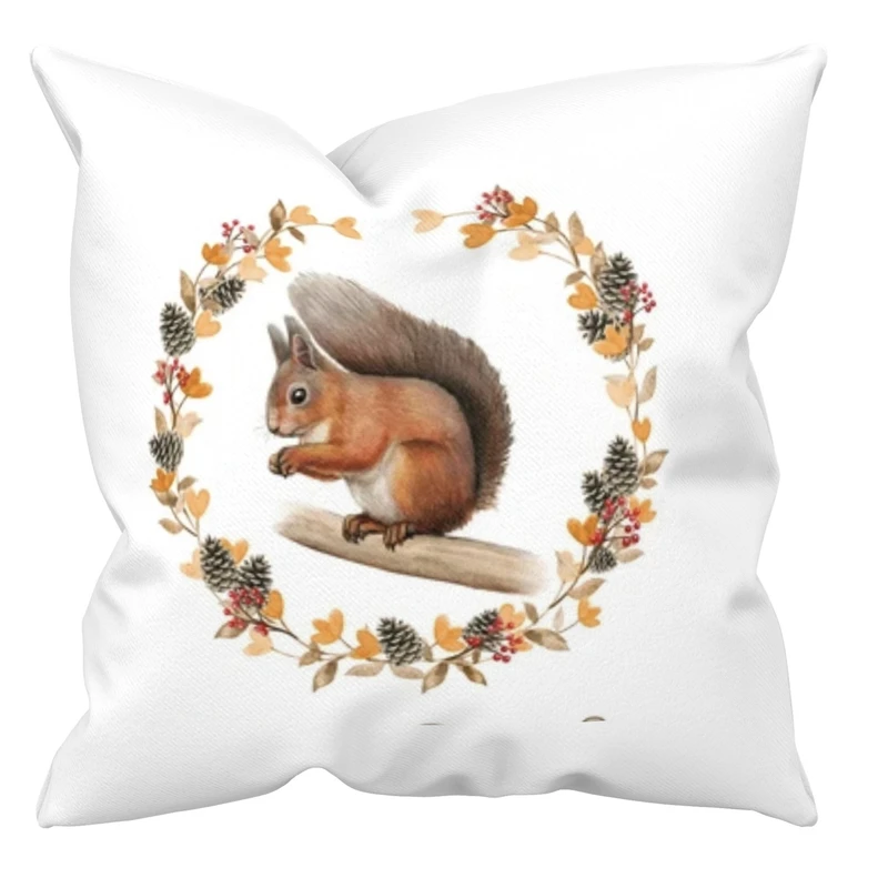 کاور کوسن مدل سنجاب وپاییز سایز 40*40 سانتی متر