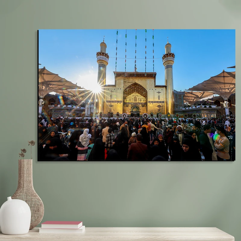 تابلو شاسی مدل نجف ایوان حرم مطهر امام علی (ع) کد 04