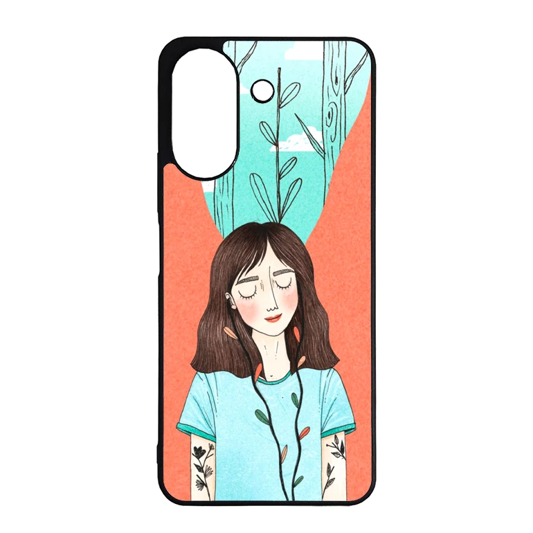 کاور گالری وبفر طرح دختر مناسب برای گوشی موبایل شیائومی redmi 13c