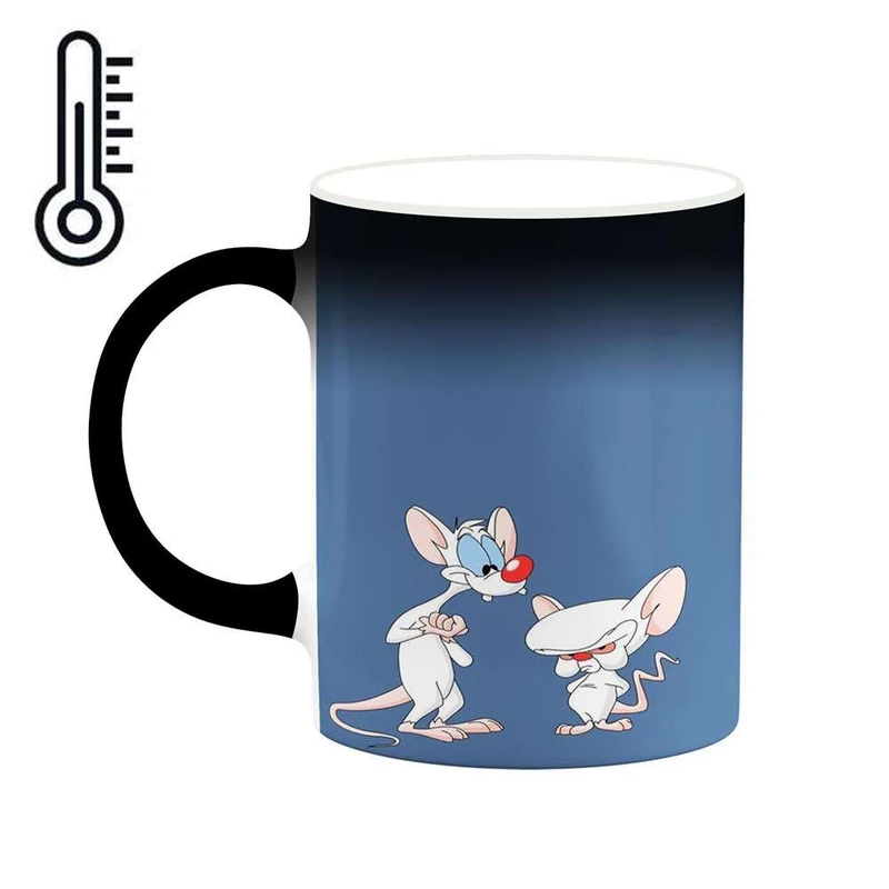 ماگ حرارتی کاکتی مدل کارتون Pinky And The Brain کد mgh22939