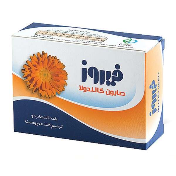 صابون شستشو فیروز مدل Calendula وزن 120 گرم صابون شستشو فیروز مدل Calendula وزن 120 گرم
