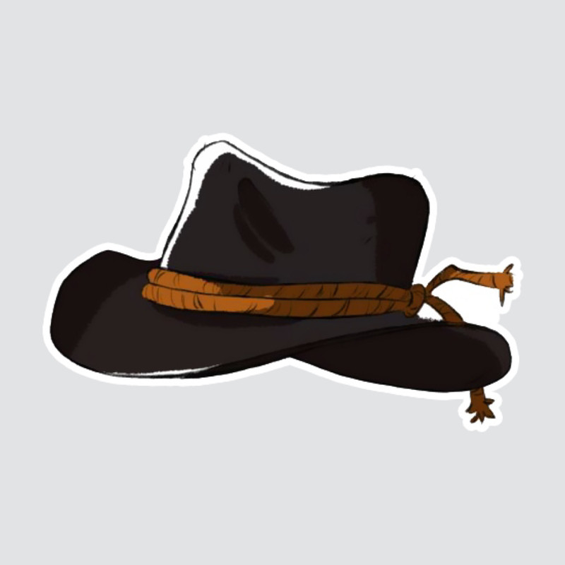 استیکر لپ تاپ پیکسل میکسل مدل بازی Red dead کلاه