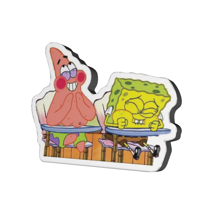 استیکر چوبی موبایل مدل Spong Bob09