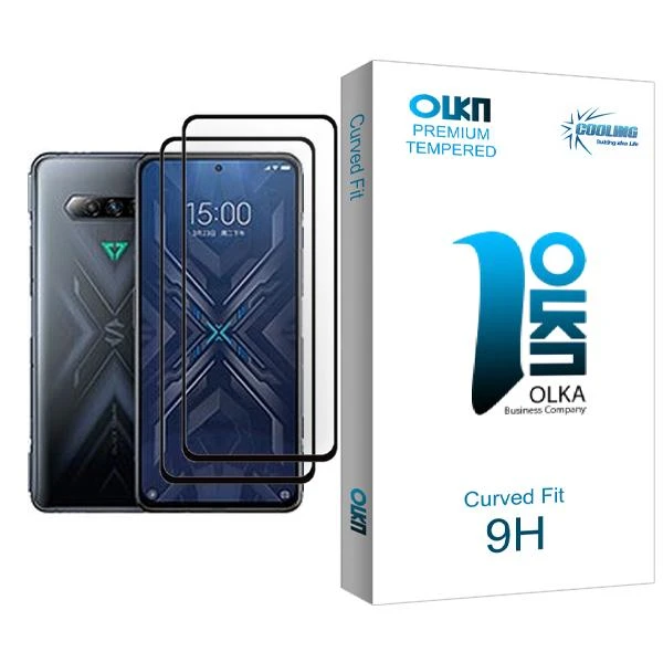 محافظ صفحه نمایش کولینگ مدل Olka Glass MIX002 مناسب برای گوشی موبایل شیائومی Black Shark 4 Pro بسته دو عددی