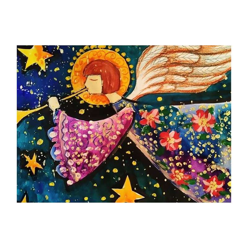 کارت پستال ماهتاب طرح فرشته کد 2932