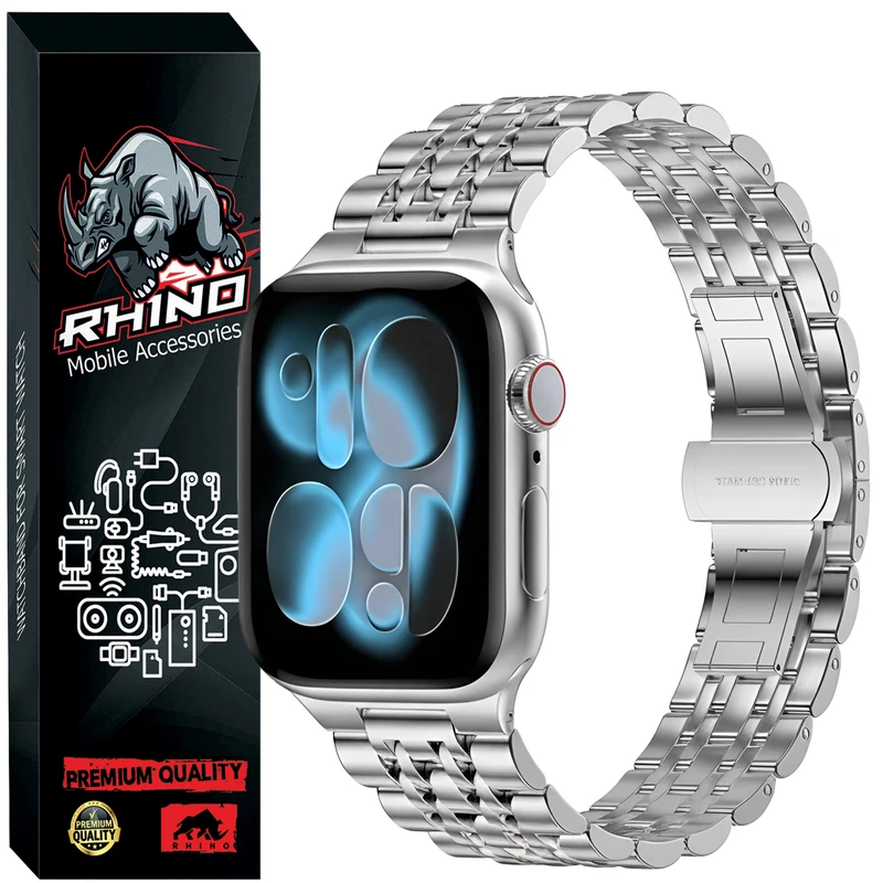 بند راینو مدل 7Bead مناسب برای اپل واچ سایز 46 میلی متری سری 10/11 