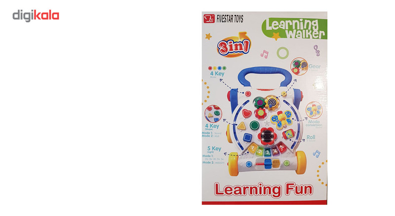 واکر موزیکال 3 در 1 مدل Learning Fun سایز 0 تا 6 ماه