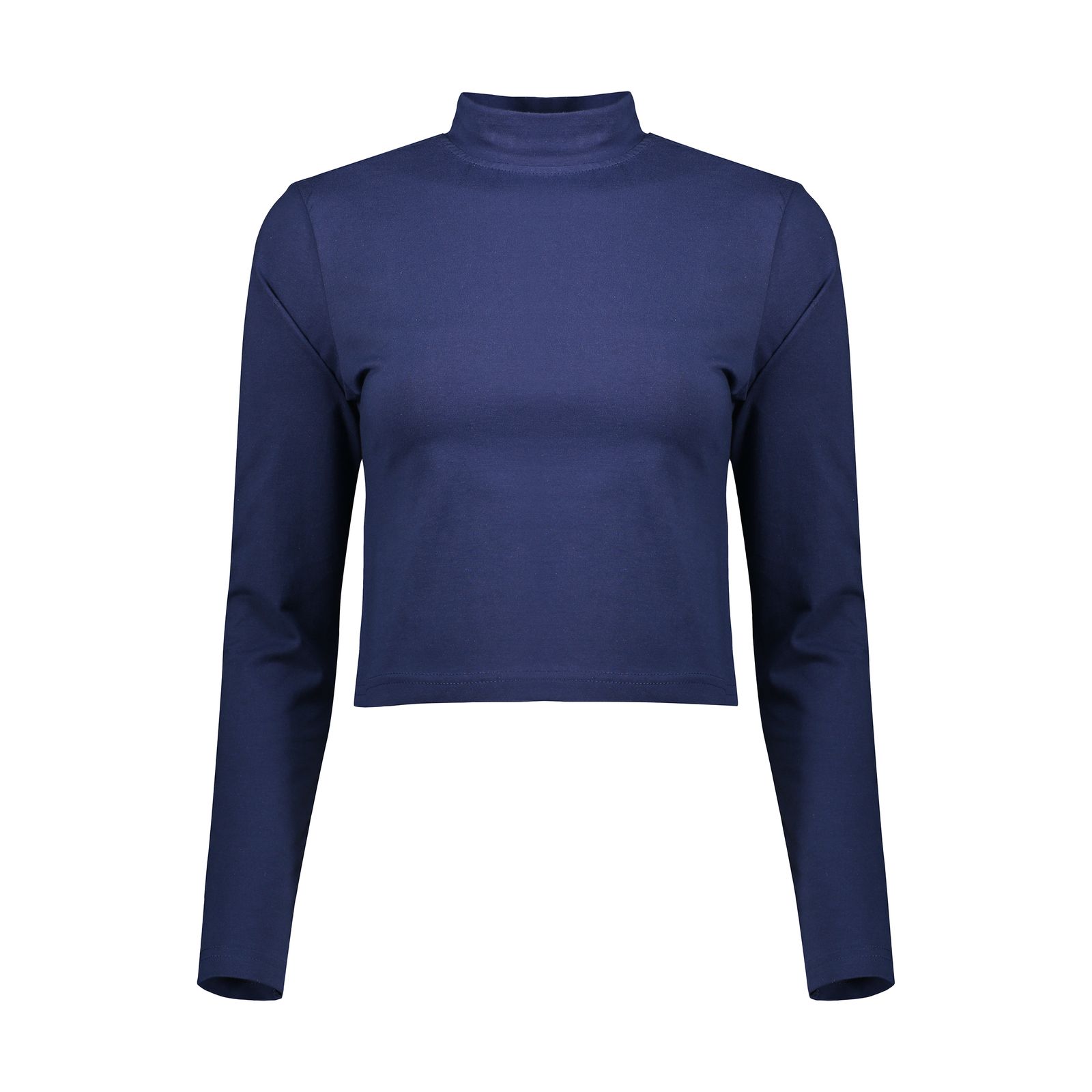 کراپ‌ تی‌شرت آستین بلند زنانه کانتکس مدل 201 -  - 2