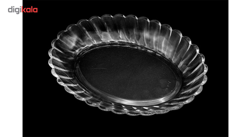 دیس بیضی شیشه و بلور اصفهان کوچک مدل سارینا کد 822