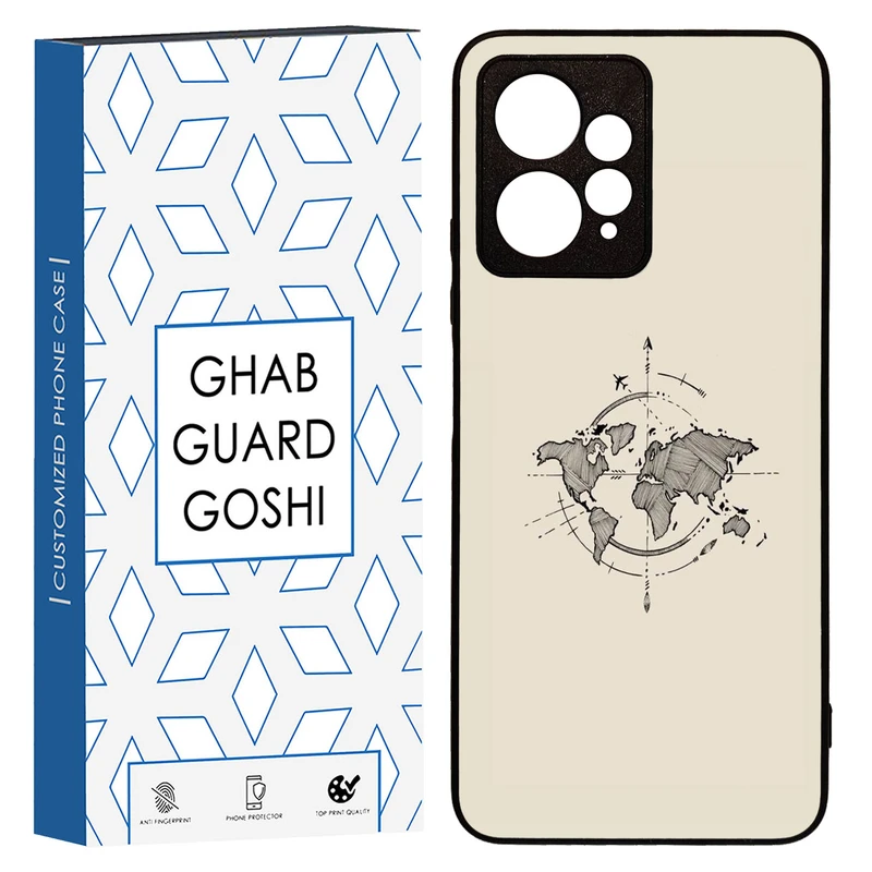 کاور قاب گارد گوشی طرح نقشه کد TPU-175 مناسب برای گوشی موبایل شیائومی Redmi Note 12 4G