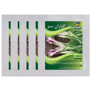 بذر پیازچه قرمز گلباران سبز بسته پنج عددی