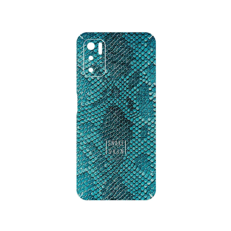 برچسب پوششی ماهوت مدل Blue Snake Skin مناسب برای گوشی موبایل شیائومی Poco M3 Pro 5G