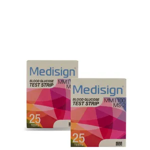 نوار تست قندخون مدیساین مدل MS-2 دو بسته 25 عددی