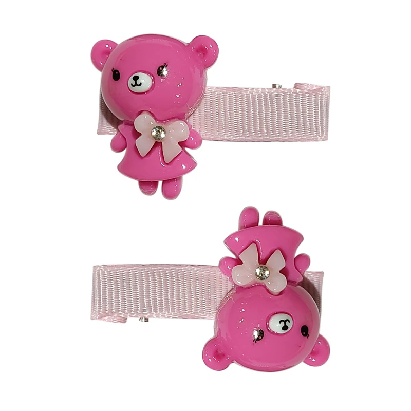 گیره مو دخترانه مدل Bear بسته 2 عددی