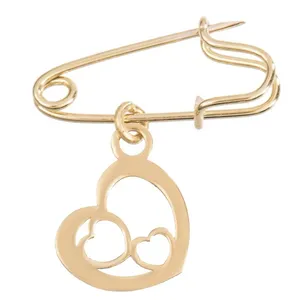 تخفیف سنجاق سینه طلا 18 عیار زنانه نیکان گلد مدل PG01