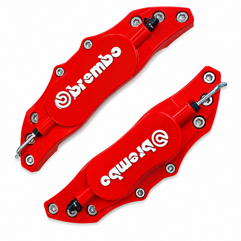 کاور کالیپر و لنت ترمز خودرو چیکال مدل Brembo طرح RD کد V-364 بسته 2 عددی