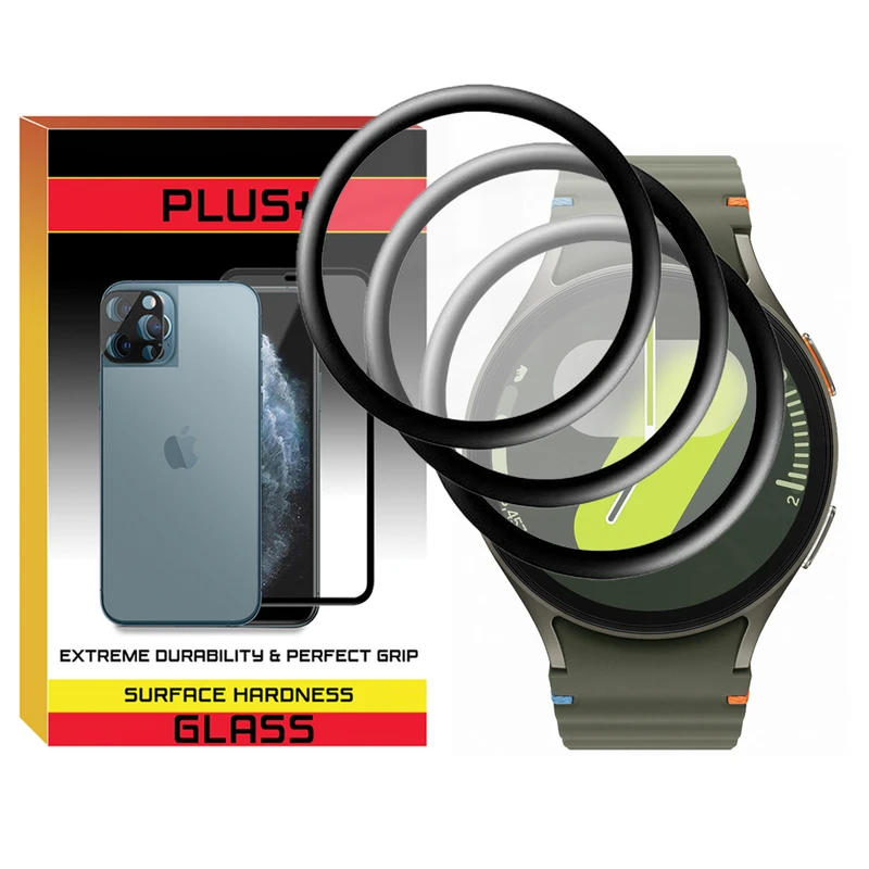 محافظ صفحه نمایش پلاس مدل Pmma-PL مناسب برای ساعت هوشمند سامسونگ Galaxy Watch 7 40mm بسته سه عددی