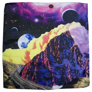 دستمال سر و گردن طرح جاده و کهکشان