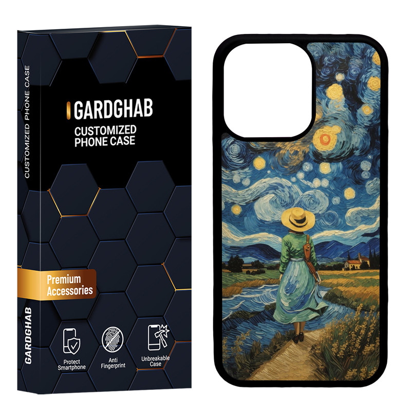 کاور گارد قاب مدل  هنری مناسب برای گوشی موبایل اپل iPhone 13 Pro