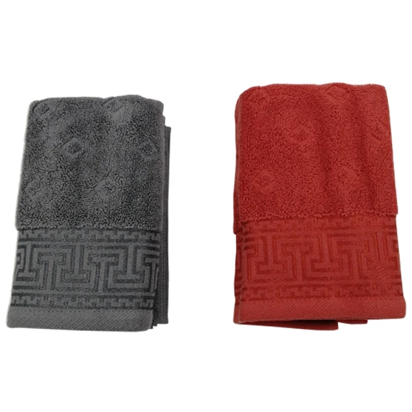 حوله دستی حوله ارس مدل VE-04 سایز 80x40 سانتی متر بسته 2 عددی