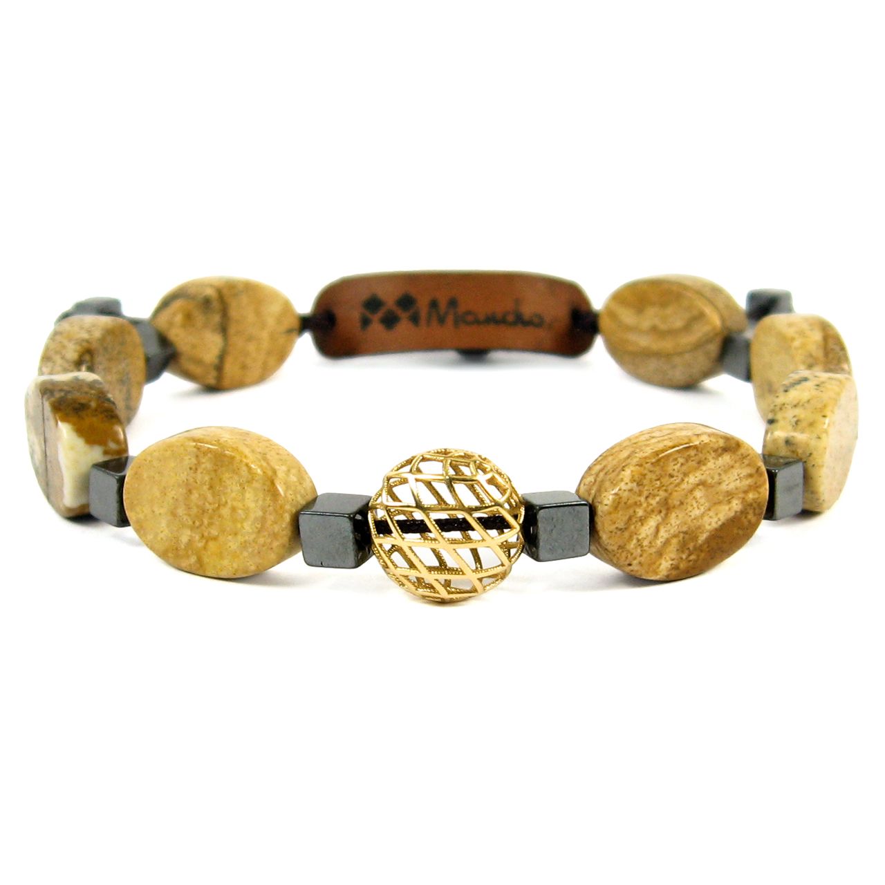 دستبند طلا 18عیار زنانه مانچو مدل bfg569 -  - 1