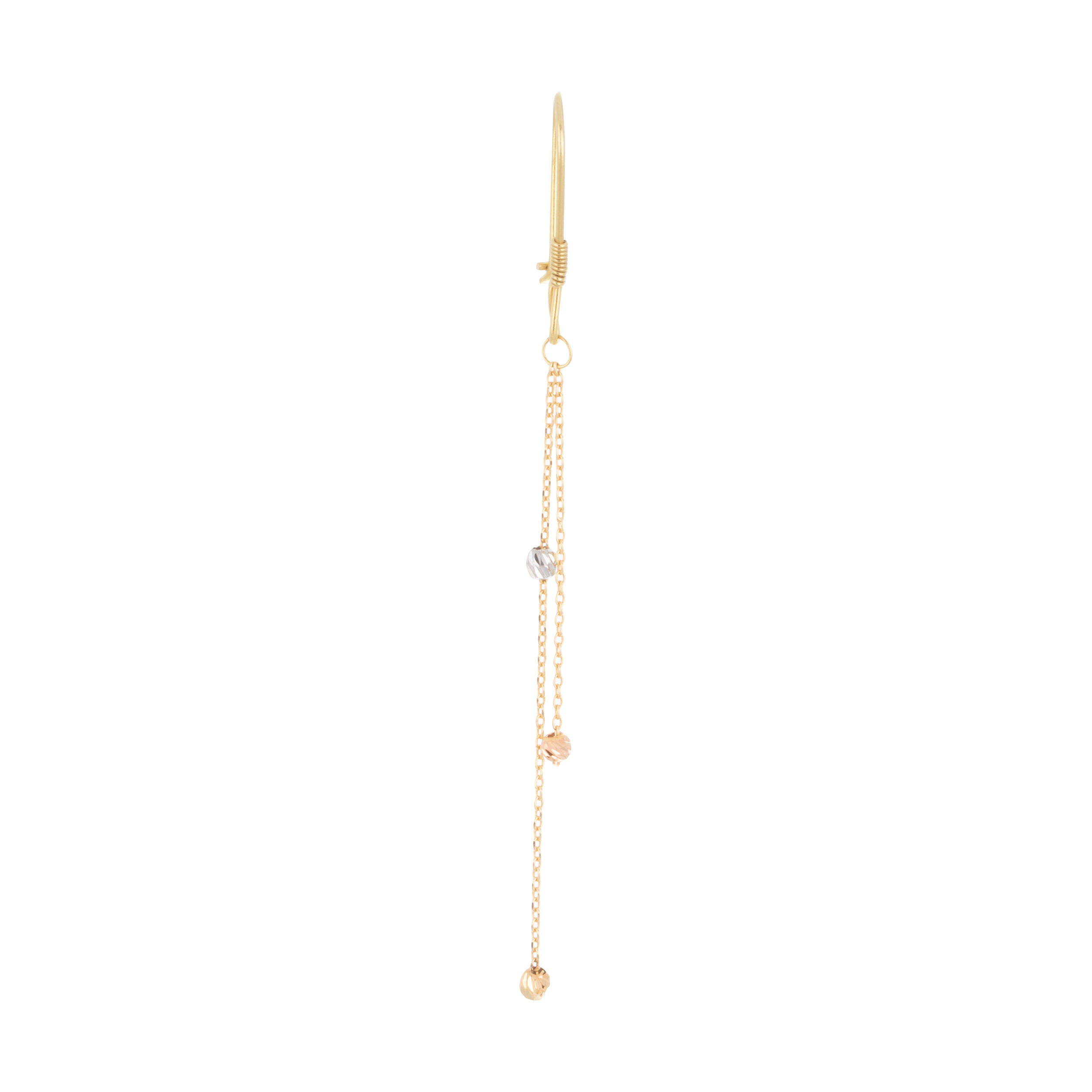 گوشواره طلا 18 عیار زنانه میو گلد مدل GD517 