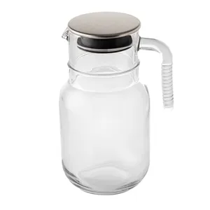 پارچ لیمون مدل شیشه ای درب استیل کد H2376