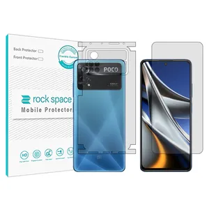 Rockspace transparent screen protector HyGEL model suitable for Xiaomi Poco X4 Pro 5G mobile phone with back protector