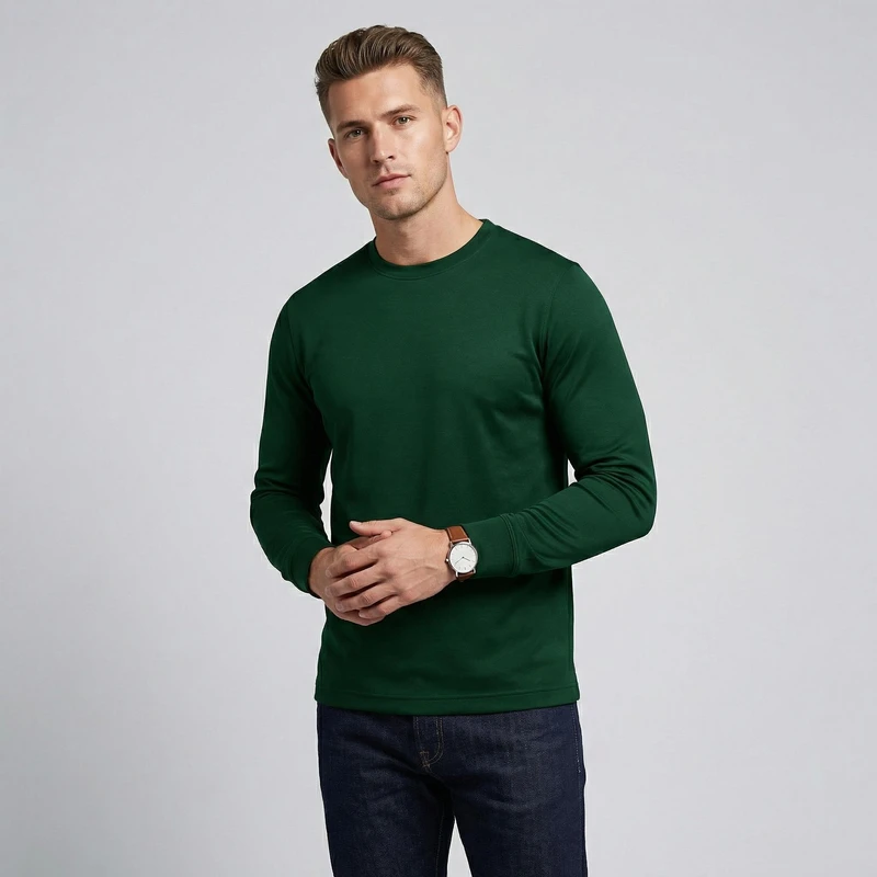 تی‌شرت آستین بلند مردانه رانژ مدل 25RA23D10M-2886-01