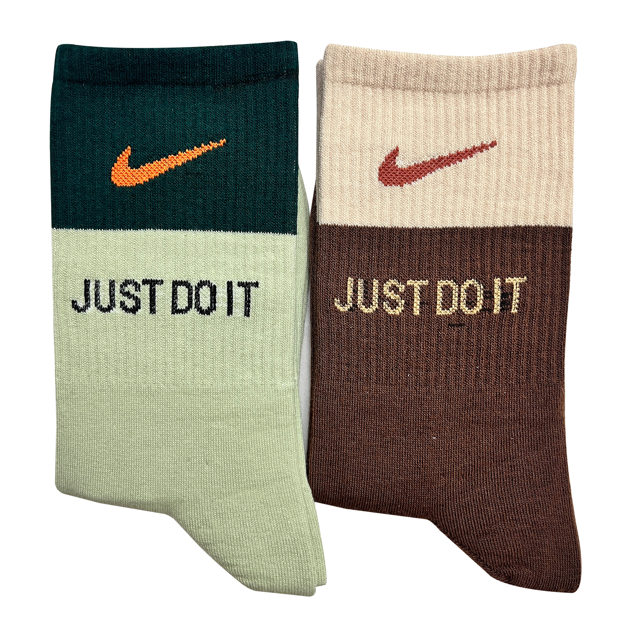 جوراب ورزشی ساق بلند مردانه مدل JUST DO IT بسته 2 عددی