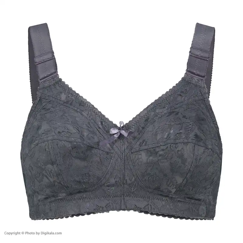 سوتین زنانه مادام مدل ساده رنگ طوسی