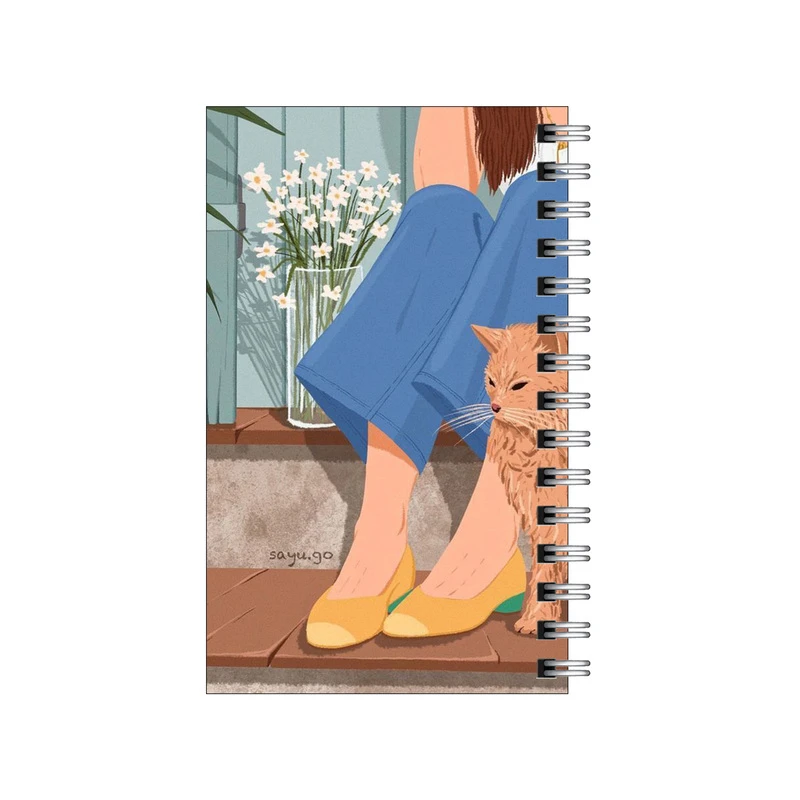 دفترچه یادداشت مدل to do list طرح پله خانه و گل کد 8901069