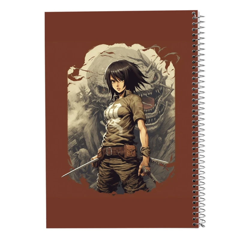 دفتر ژورنال نویسی 50 برگ مدوپد مدل نقطه ای طرح Attack on Titan کد DF10383