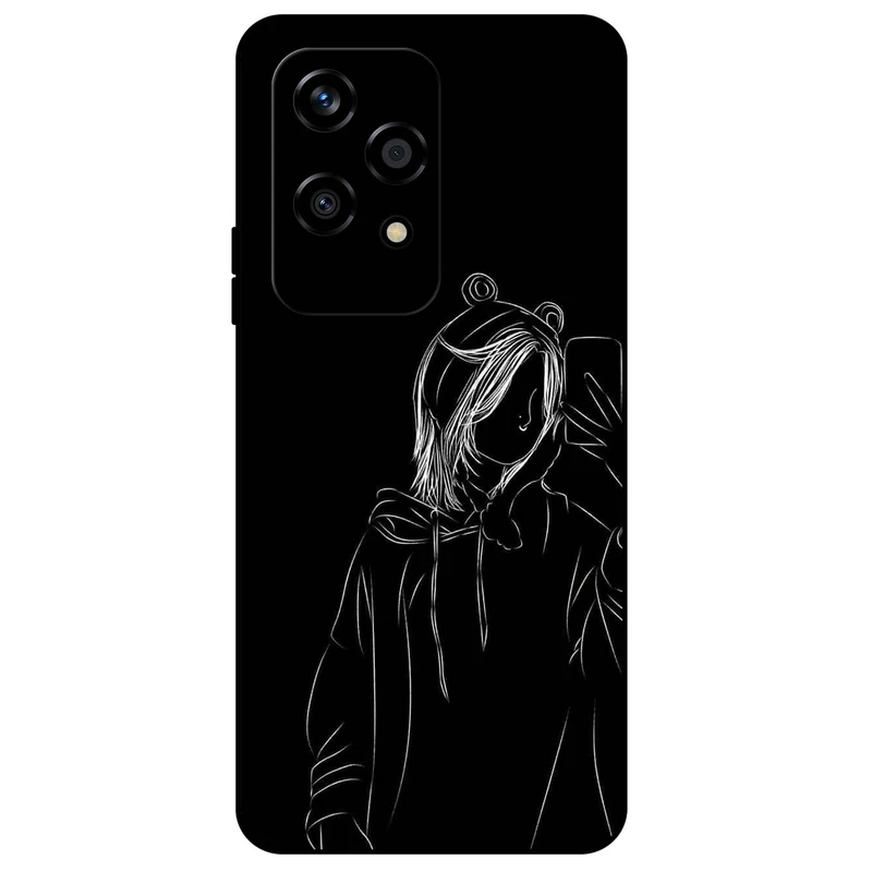 کاور مگافون طرح دخترانه مدل 1841 مناسب برای گوشی موبایل آنر 200 Lite     