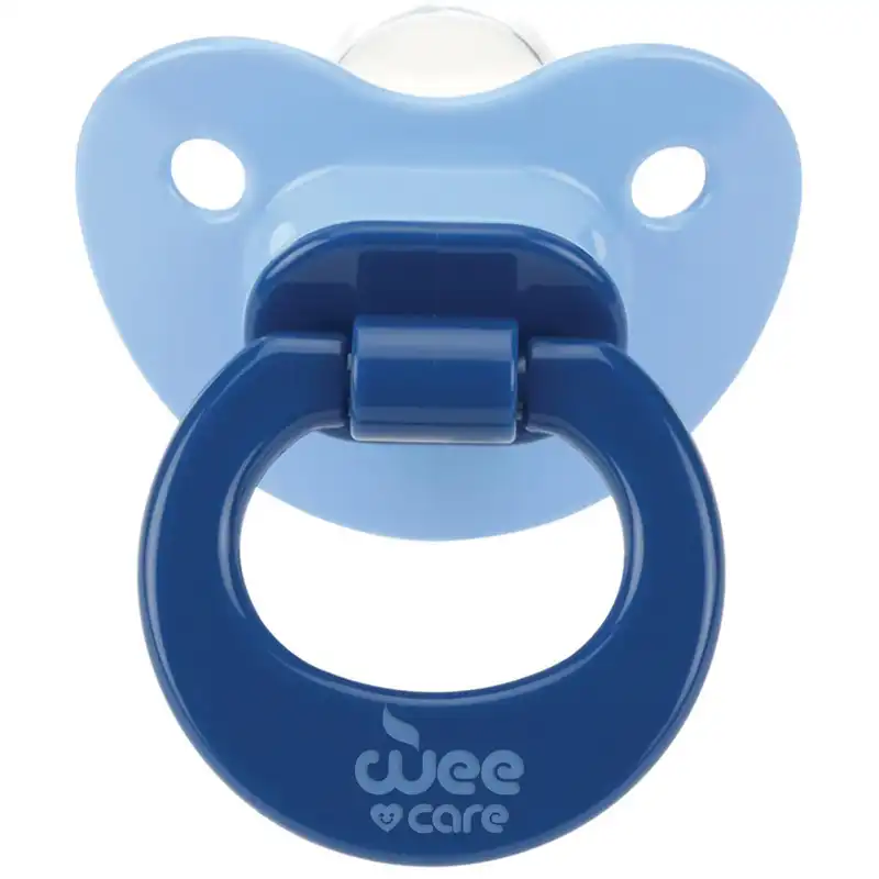 پستانک ارتودنسی وی کر مدل مات و شفاف دسته دار کد p133 بسته 2 عددی