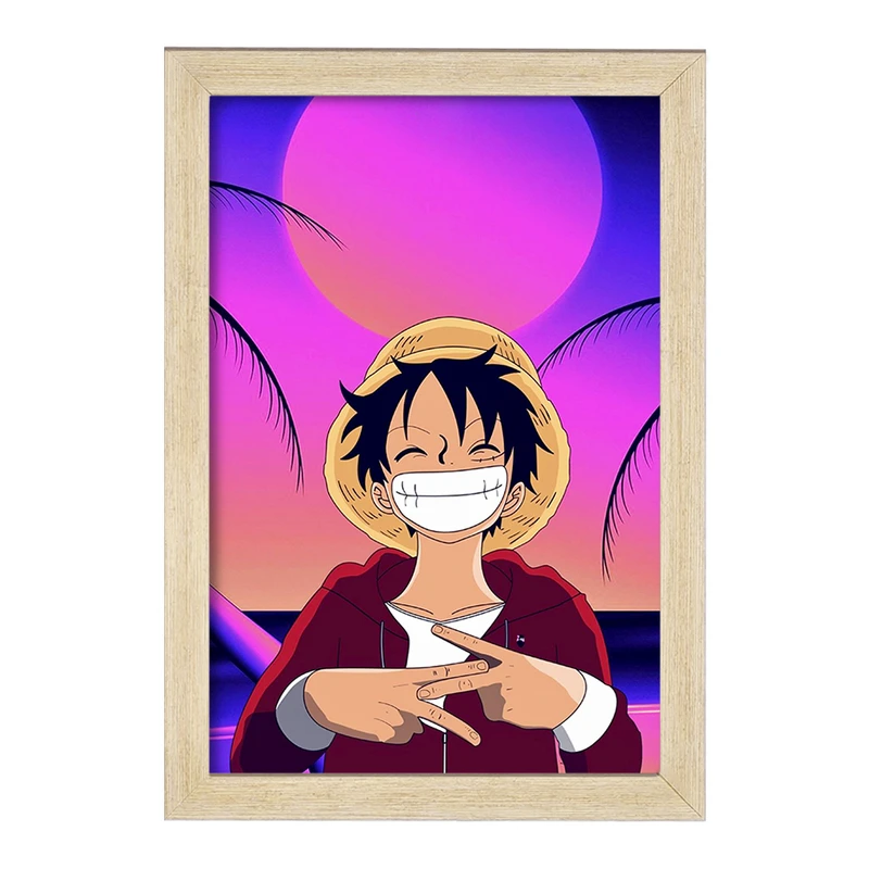 تابلو خندالو مدل لوفی انیمه وان پیس One Piece کد 10529