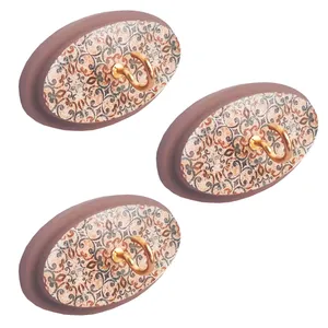 آویز حوله طرح بیضی کد A645 بسته 3 عددی
